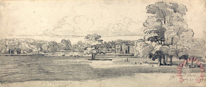James Ward The Old Hall, Tabley, Surrounded by Parkland, July 20, 1814 (1819?) Art Painting