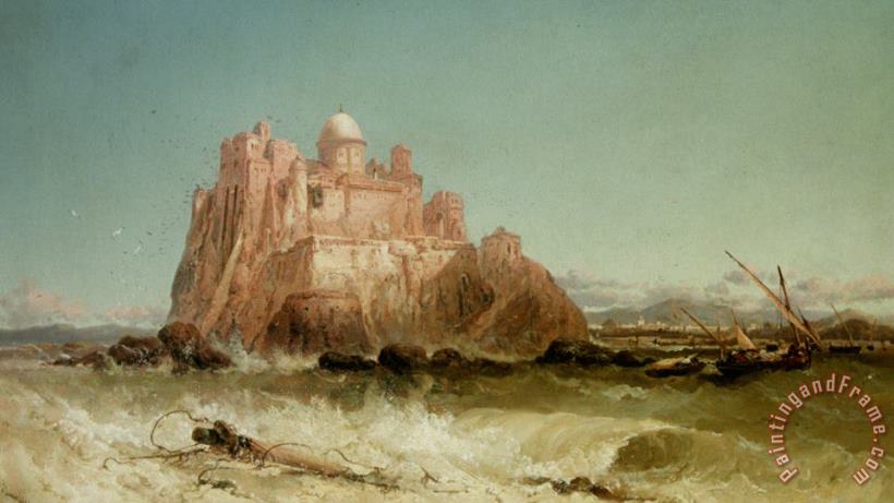 In The Mediterranean Sea painting - James Webb In The Mediterranean Sea Art Print