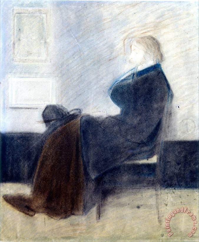 James Whistler Study of Thomas Carlyle Art Print