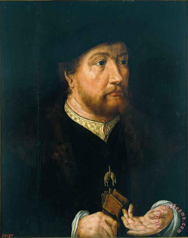 Henry III of Nassau Breda painting - Jan Gossaert Henry III of Nassau Breda Art Print