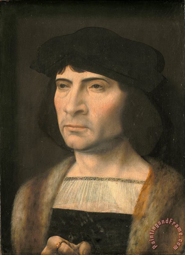Portrait of a Man painting - Jan Gossaert Portrait of a Man Art Print