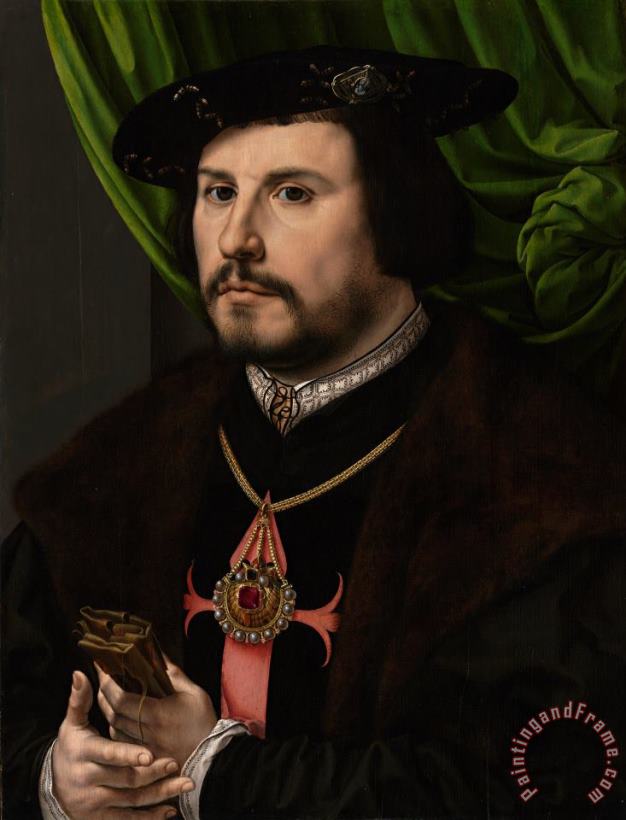 Jan Gossaert Portrait of Francisco De Los Cobos Y Molina Art Print