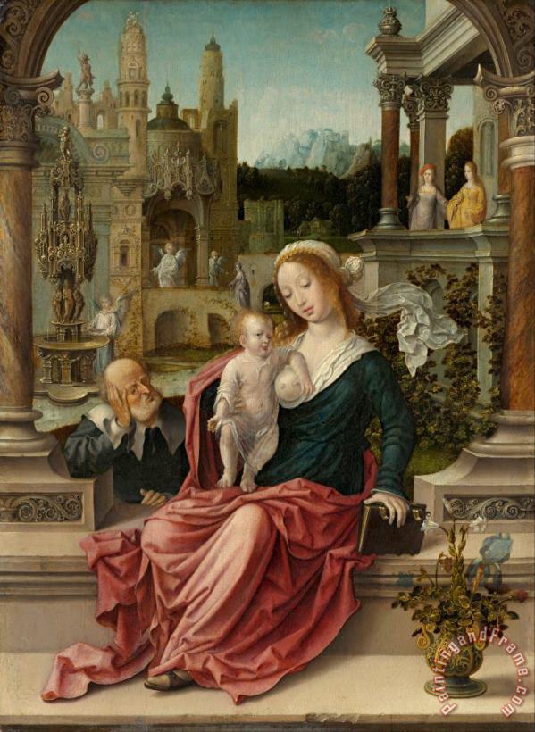 Jan Gossaert The Holy Family Art Painting