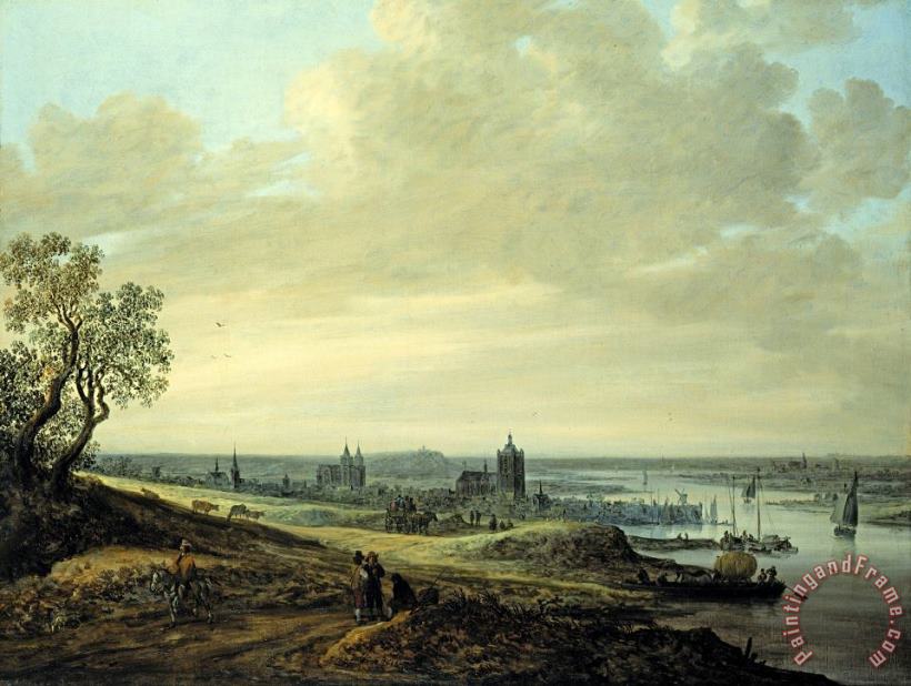 Jan Josefsz van Goyen Panorama Landscape with a View of Arnheim Art Painting