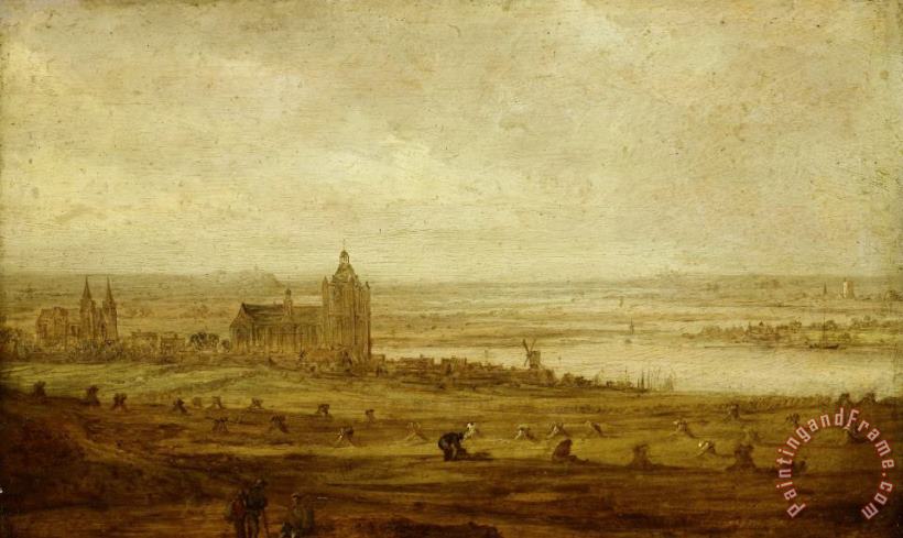 Jan Josefsz Van Goyen View of Arnhem Art Painting
