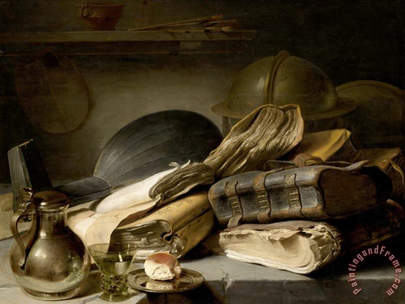 Still Life with Books painting - Jan Lievens Still Life with Books Art Print