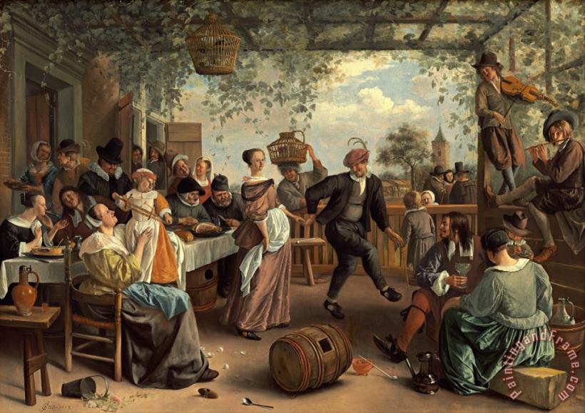 The Dancing Couple painting - Jan Steen The Dancing Couple Art Print