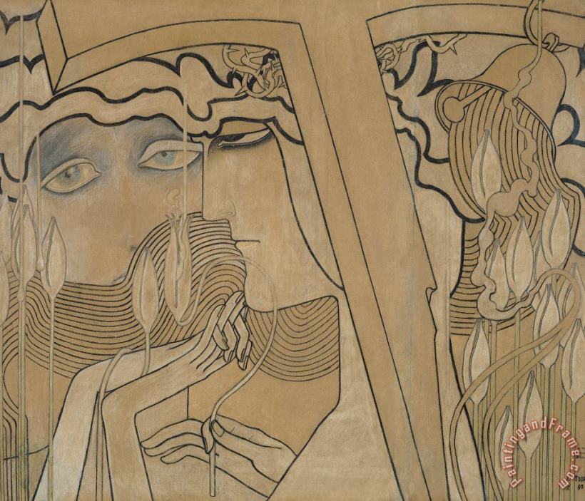 The Desire and the Satisfaction painting - Jan Theodore Toorop The Desire and the Satisfaction Art Print