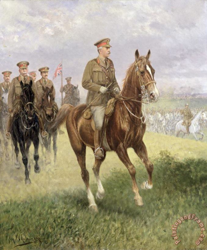 Field Marshal Haig painting - Jan van Chelminski Field Marshal Haig Art Print