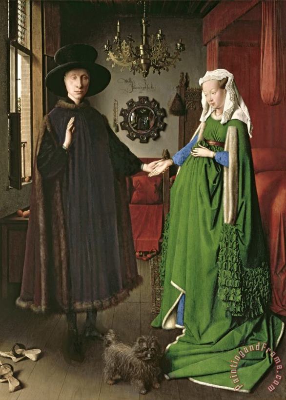The Arnolfini Marriage painting - Jan van Eyck The Arnolfini Marriage Art Print