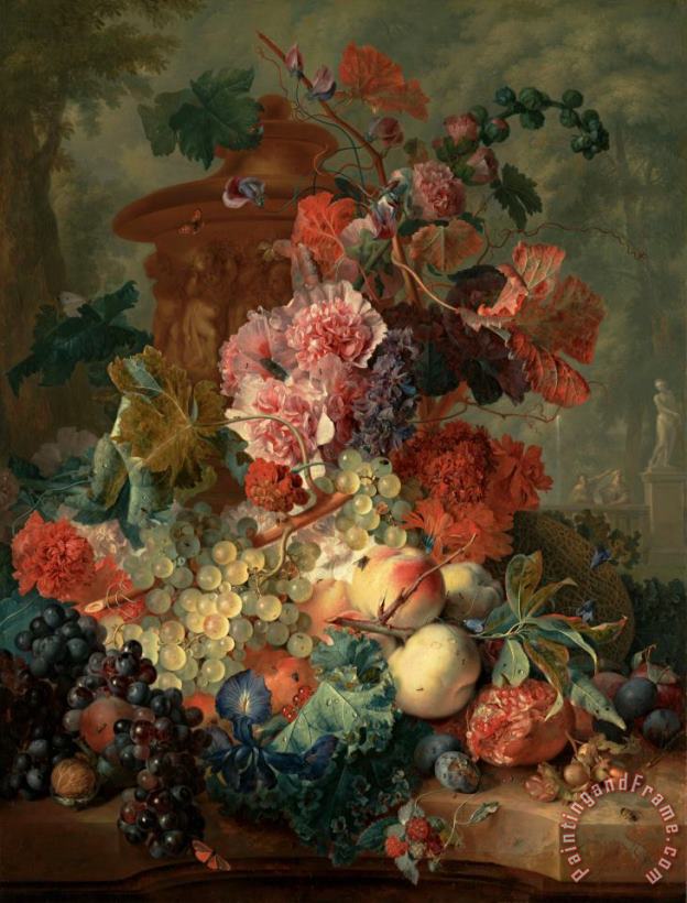 Jan van Huysum  Fruit Piece Art Painting