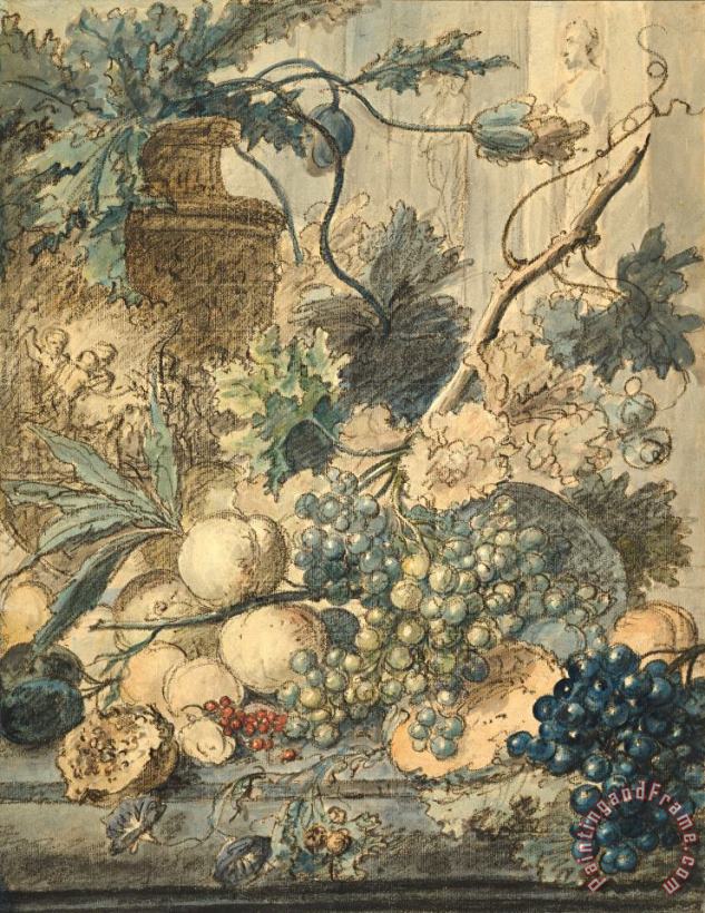 Jan Van Huysum Still Life with Fruit Art Painting