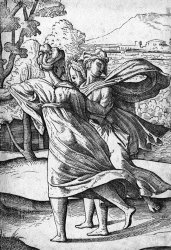 Jan Van Scorel Schoorl Drie Rennende Vrouwen