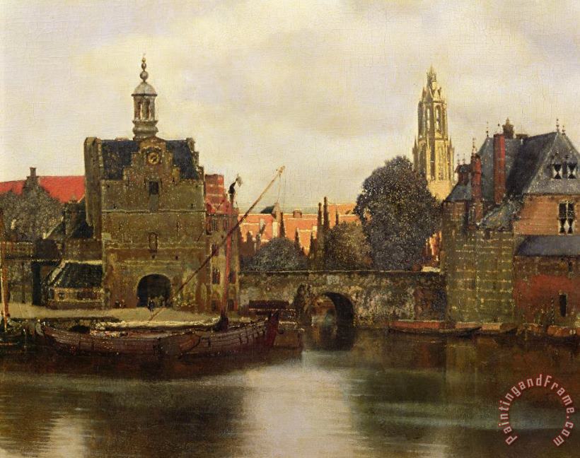 View of Delft painting - Jan Vermeer View of Delft Art Print