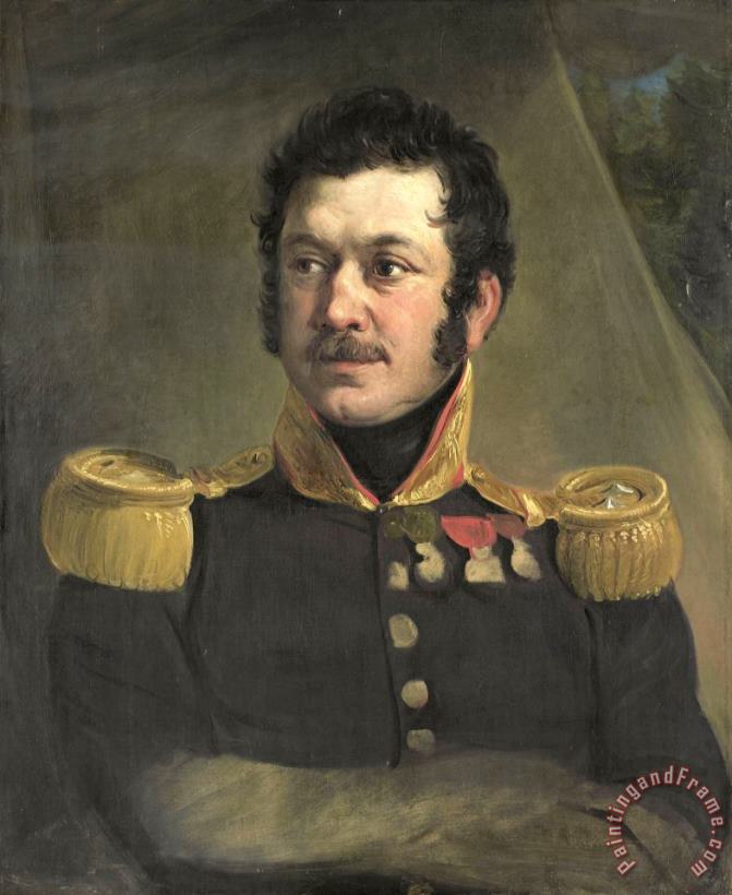 Portrait of Lieutenant General Frederik Knotzer painting - Jan Willem Pieneman Portrait of Lieutenant General Frederik Knotzer Art Print