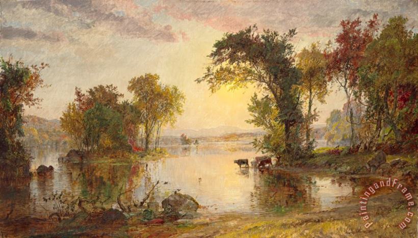 Autumn on The Susquehanna, 1878 painting - Jasper Francis Cropsey Autumn on The Susquehanna, 1878 Art Print