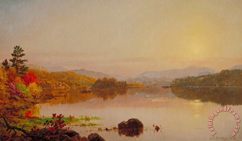 Lake Wawayanda painting - Jasper Francis Cropsey Lake Wawayanda Art Print