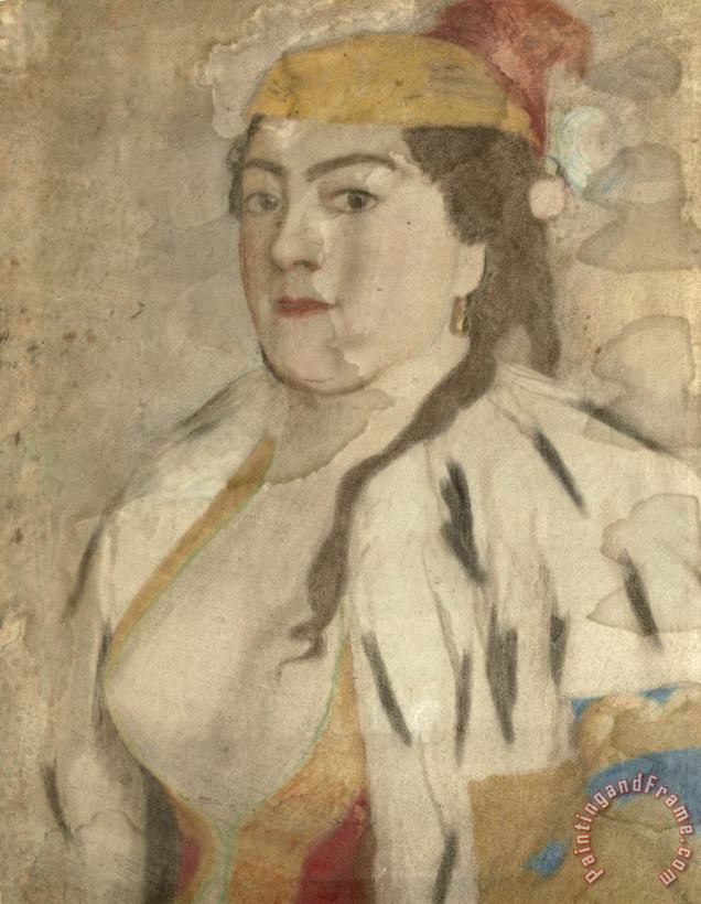 Portret Van Een Onbekende Vrouw Uit Istanbul painting - Jean-Etienne Liotard Portret Van Een Onbekende Vrouw Uit Istanbul Art Print