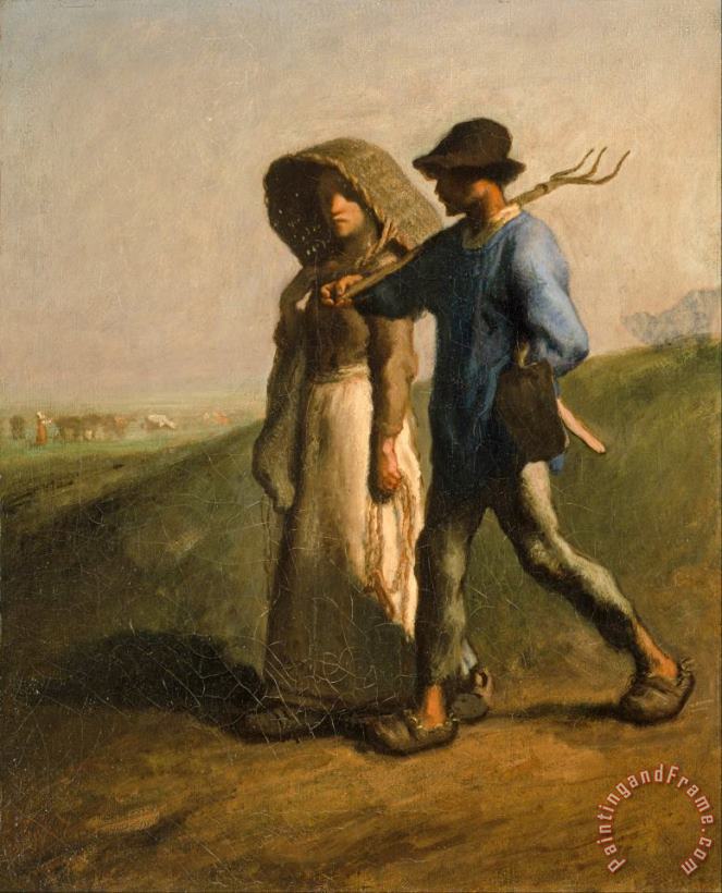 Going to Work painting - Jean-Francois Millet Going to Work Art Print