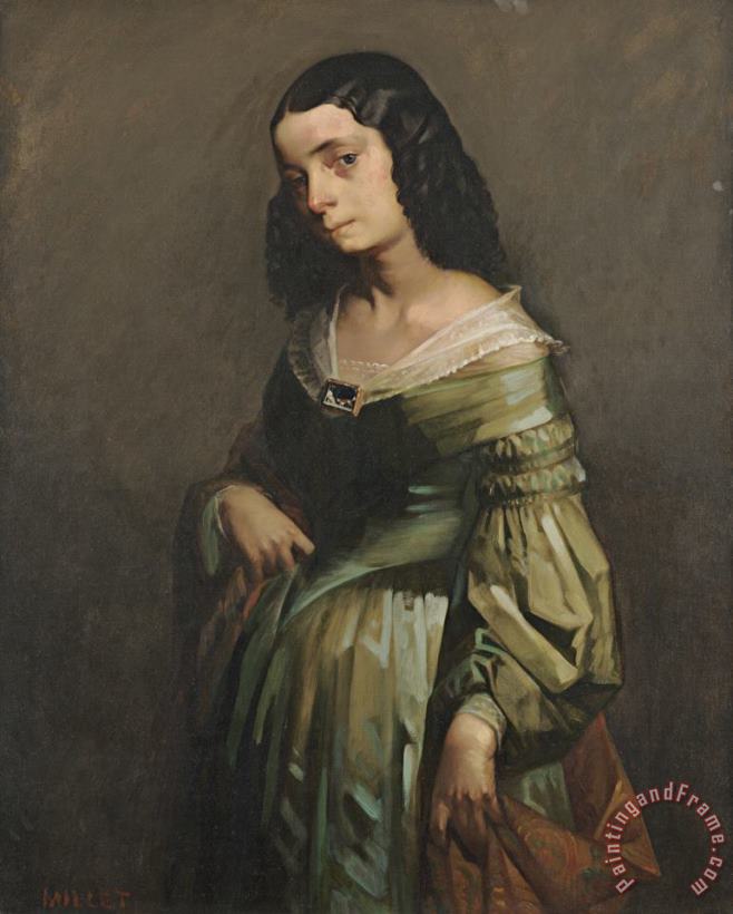 Jean-Francois Millet Mademoiselle Henriette Ferre Art Painting