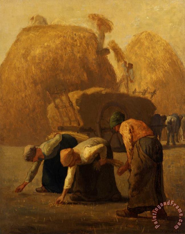 Summer, The Gleaners painting - Jean-Francois Millet Summer, The Gleaners Art Print