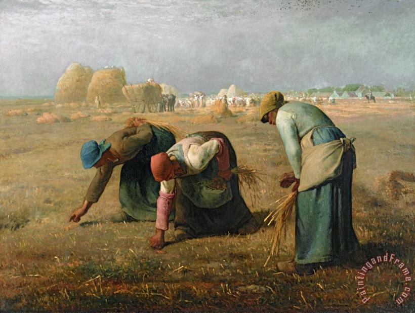 The Gleaners painting - Jean-Francois Millet The Gleaners Art Print