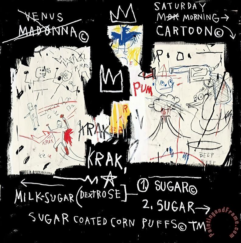 Jean-michel Basquiat A Panel of Experts, 1982 Art Painting