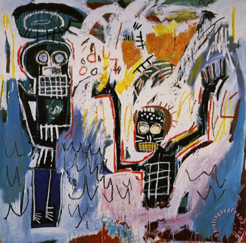 Baptism painting - Jean-michel Basquiat Baptism Art Print