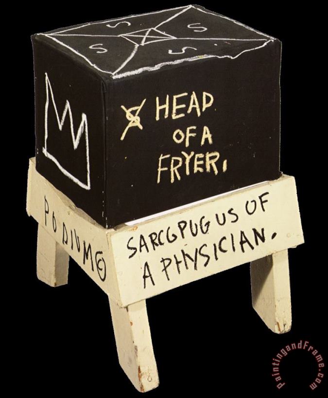 Head of a Fryer painting - Jean-michel Basquiat Head of a Fryer Art Print