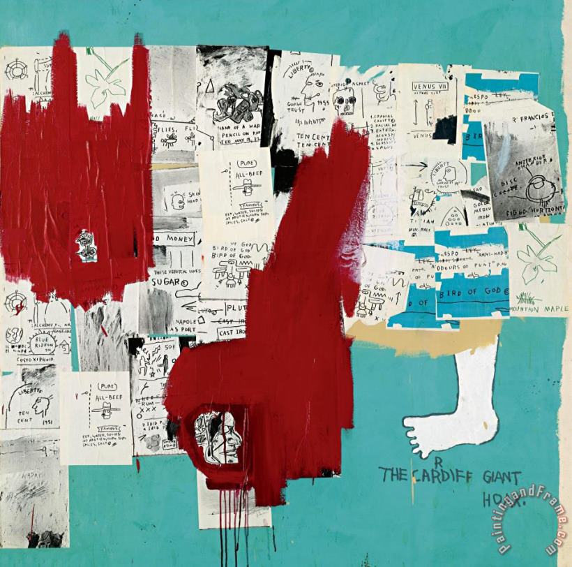 Hoax painting - Jean-michel Basquiat Hoax Art Print