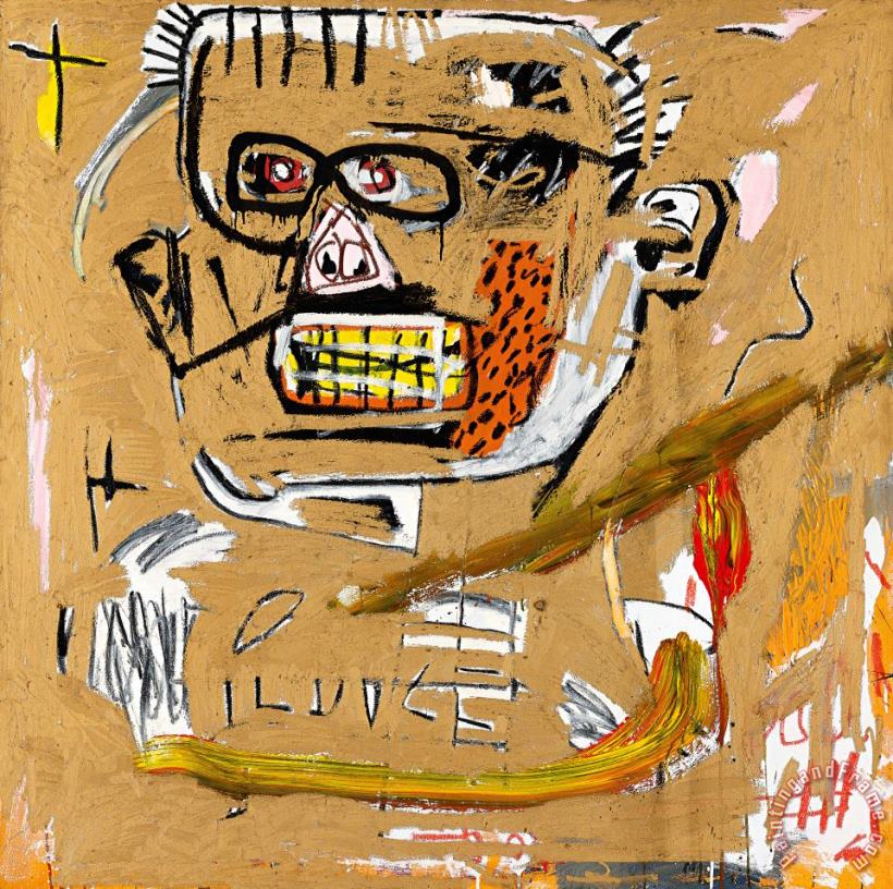 Il Duce, 1982 painting - Jean-michel Basquiat Il Duce, 1982 Art Print