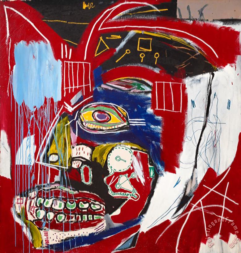 In This Case, 1983 painting - Jean-michel Basquiat In This Case, 1983 Art Print