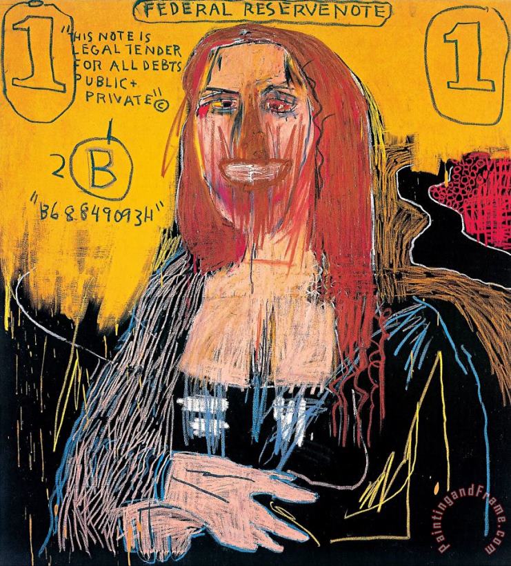Jean-michel Basquiat Mona Lisa, 2002 Art Print