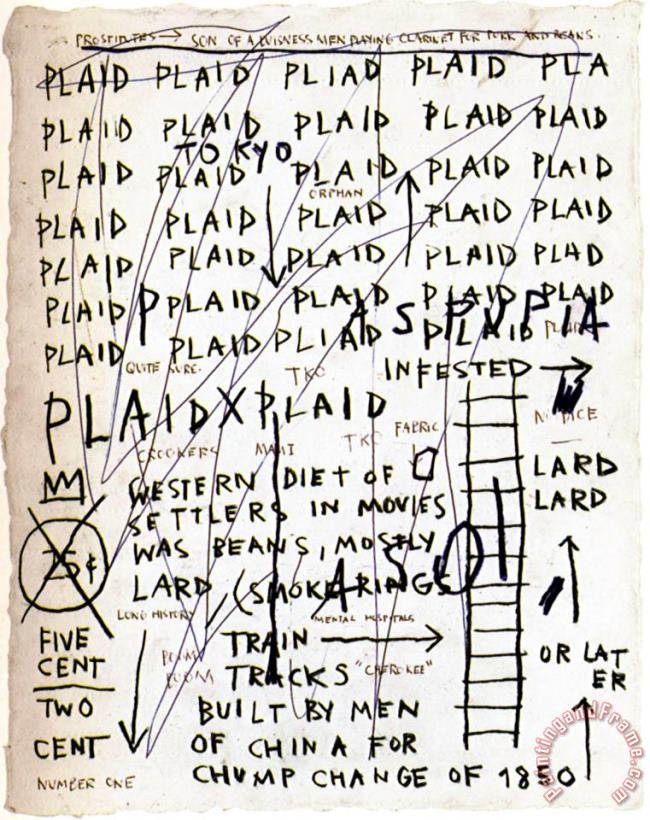 Jean-michel Basquiat Not Detected 203870 Art Print