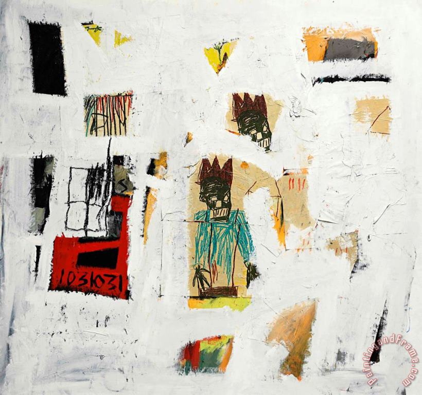 Jean-michel Basquiat Number 18, 1981 Art Painting