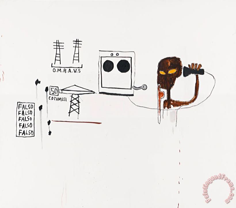 Jean-michel Basquiat O.m.r.a.v.s Art Painting