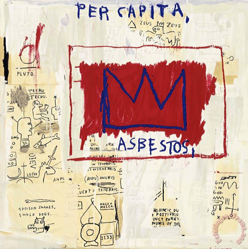 Per Capita, 1982 2001 painting - Jean-michel Basquiat Per Capita, 1982 2001 Art Print