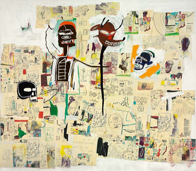 Jean-michel Basquiat Peter And The Wolf, 1985 painting - Peter And The ...