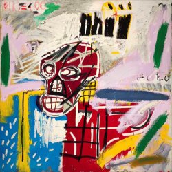 Jean-michel Basquiat Red Skull, 1982