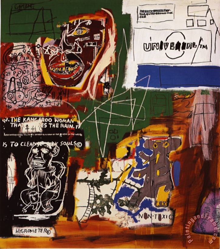 Jean-michel Basquiat Sienna Art Print