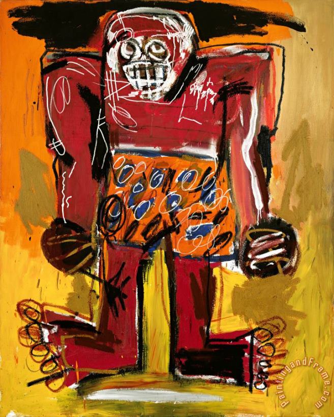 Jean-michel Basquiat Sugar Ray Robinson, 1982 Art Painting