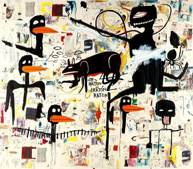 Tenor painting - Jean-michel Basquiat Tenor Art Print