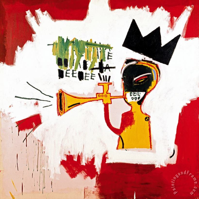 Jean-michel Basquiat Trumpet Art Print