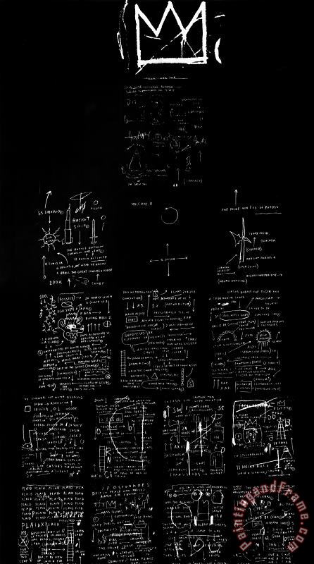 Tuxedo painting - Jean-michel Basquiat Tuxedo Art Print