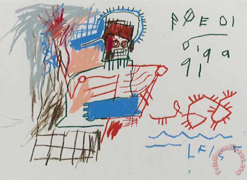 Jean-michel Basquiat Untitled (poedi) Art Print