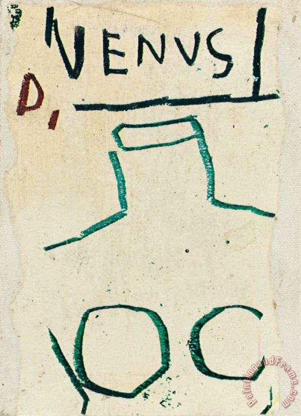 Untitled (venus) painting - Jean-michel Basquiat Untitled (venus) Art Print