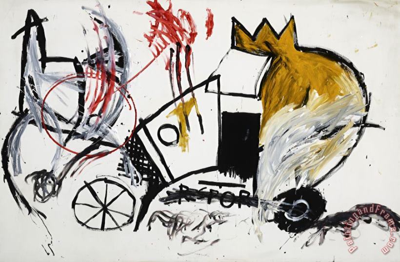 Untitled, 1981 painting - Jean-michel Basquiat Untitled, 1981 Art Print