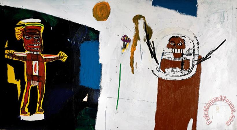 Jean-michel Basquiat Water Worshipper Art Painting