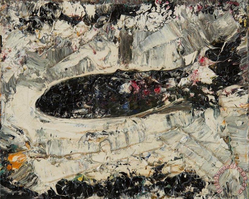 Jean-paul Riopelle Composition, Ca. 1977 Art Painting