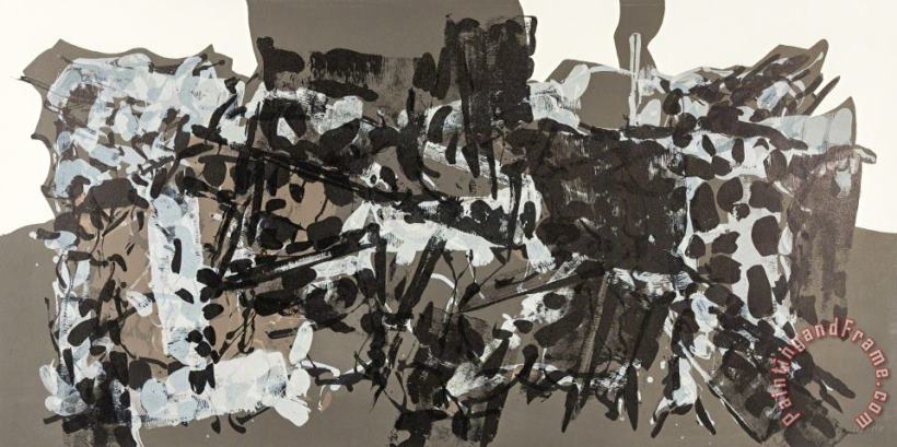 Jean-paul Riopelle Composition Ii, 1967 Art Painting